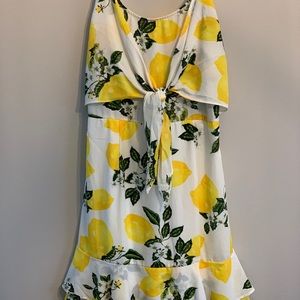 NanaMacs Lemon print dress, size medium